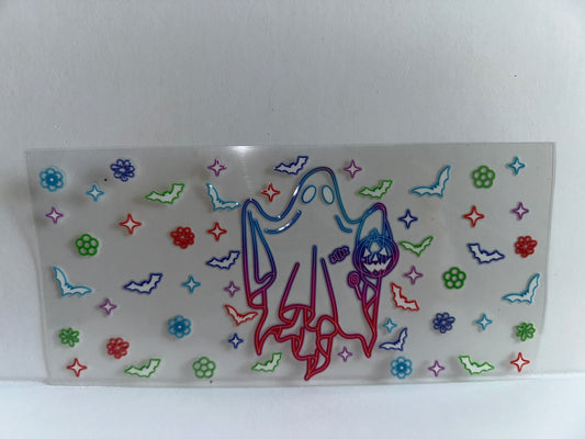 G1027 Halloween neon ghost