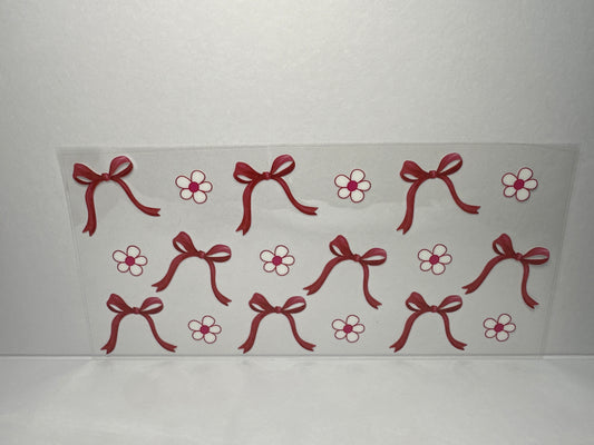 H1474 Red bows and flowers