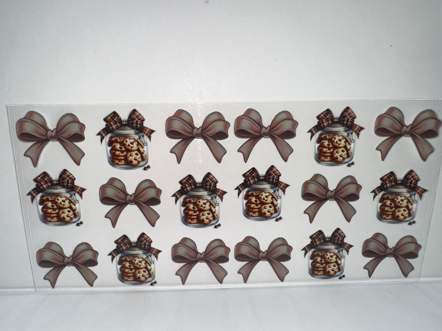 H233 chocolate chip cookies, and bows