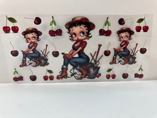 F937 Betty Boop with cherries