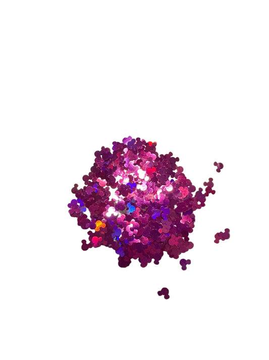 Micky Purple Holographic – Shaped Glitter 8g | Luxy Customs