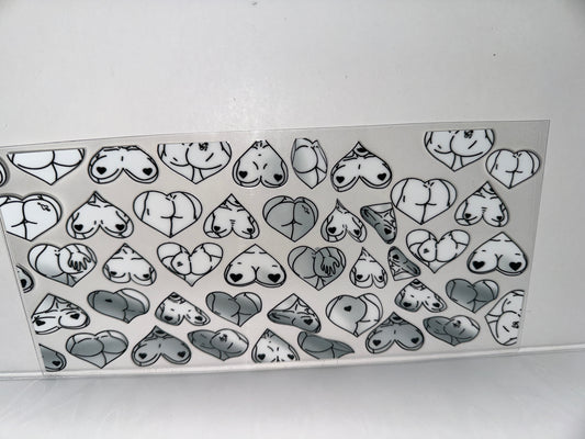 H199 Boobies and buns hearts, After dark