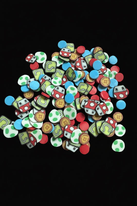 Mario Bros Mix Clay – Shaped Glitter 8g | Luxy Customs