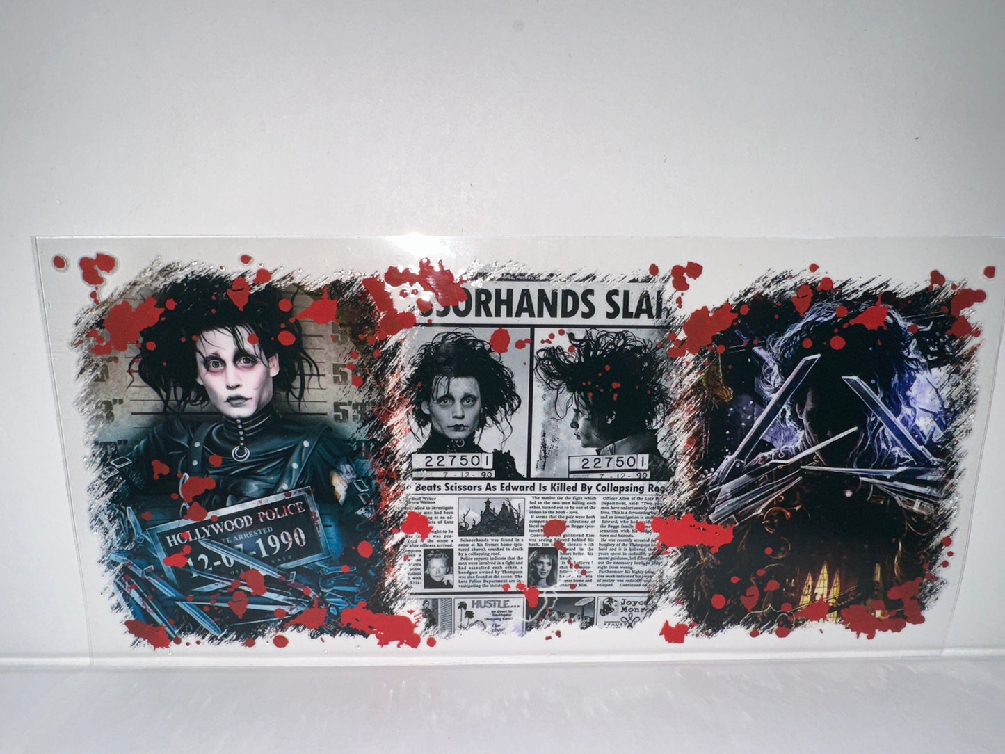 H130 Edward Scissorhands, newspaper article horror