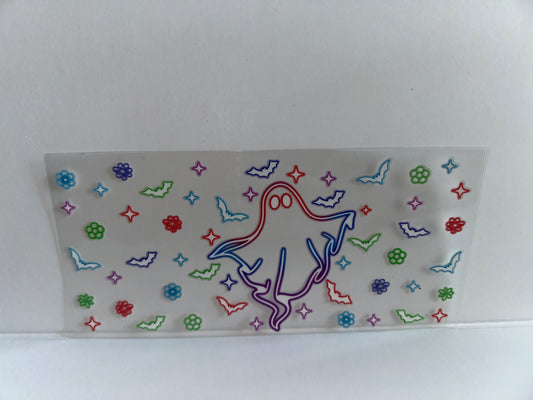 G1023 Halloween neon ghost