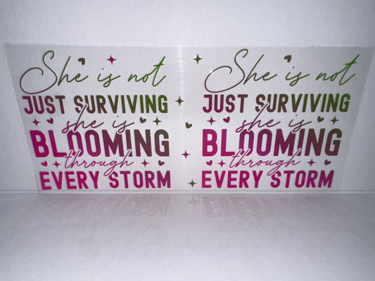 H1866 She is not just surviving. She is blooming through every storm.