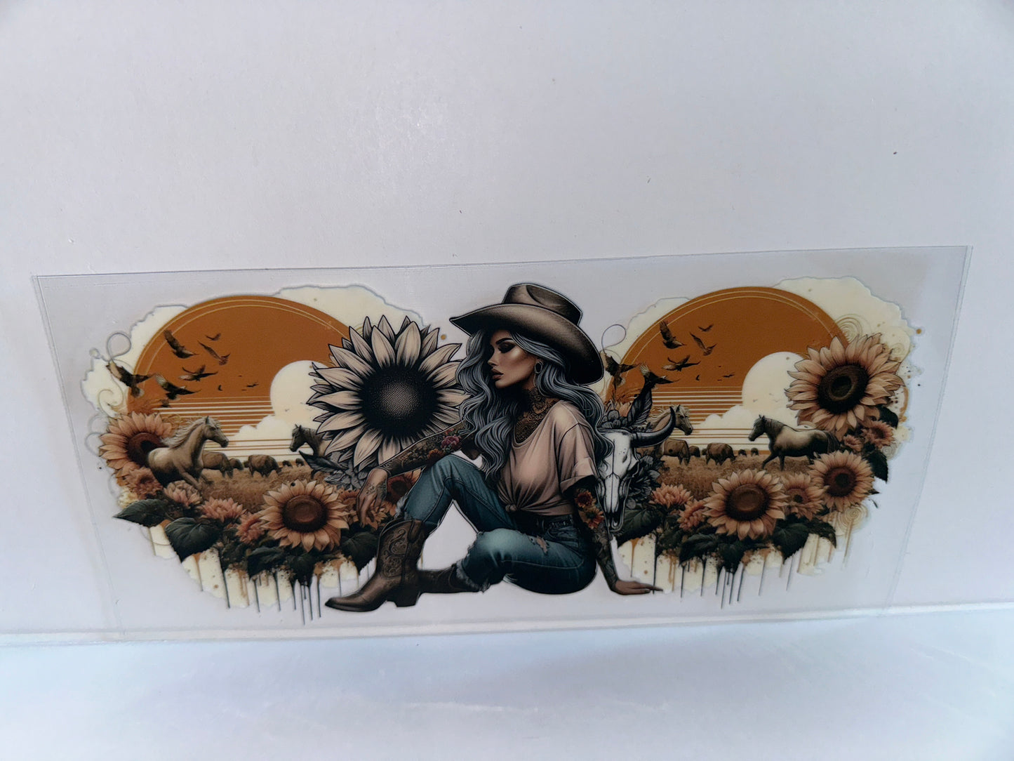 G1053 Girl with flowers western