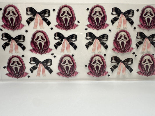 F368 Scream ghostface Horror w/bows