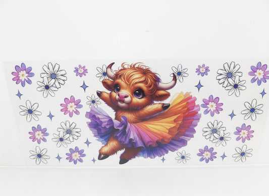 H446 Cow in tutu with flowers