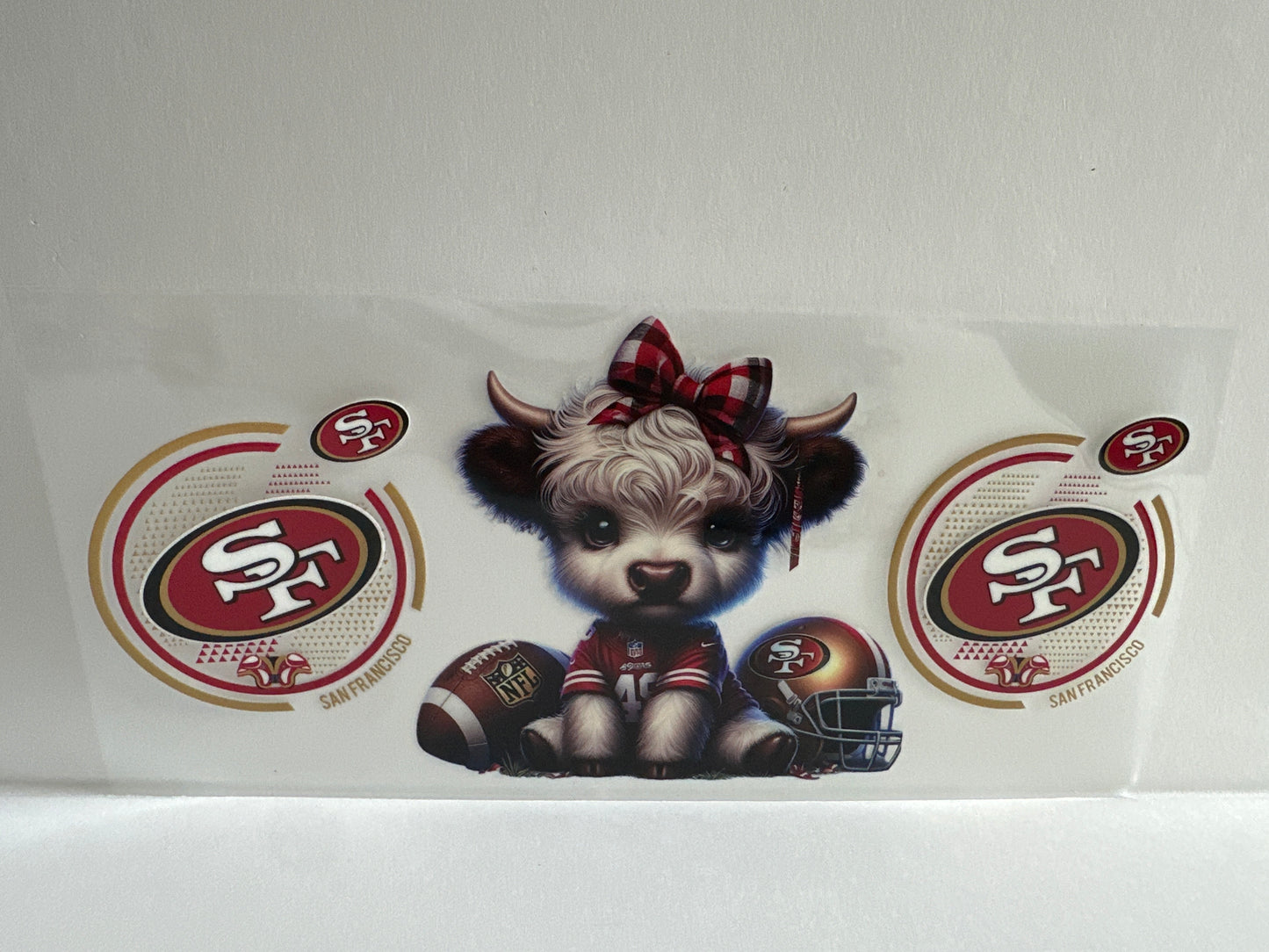 G799 NFL football 49ers cow