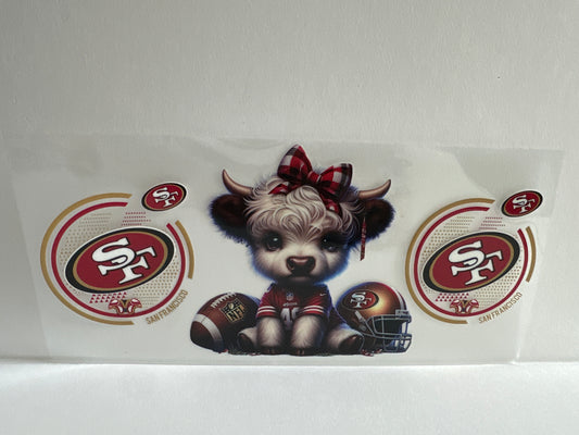 G799 NFL football 49ers cow