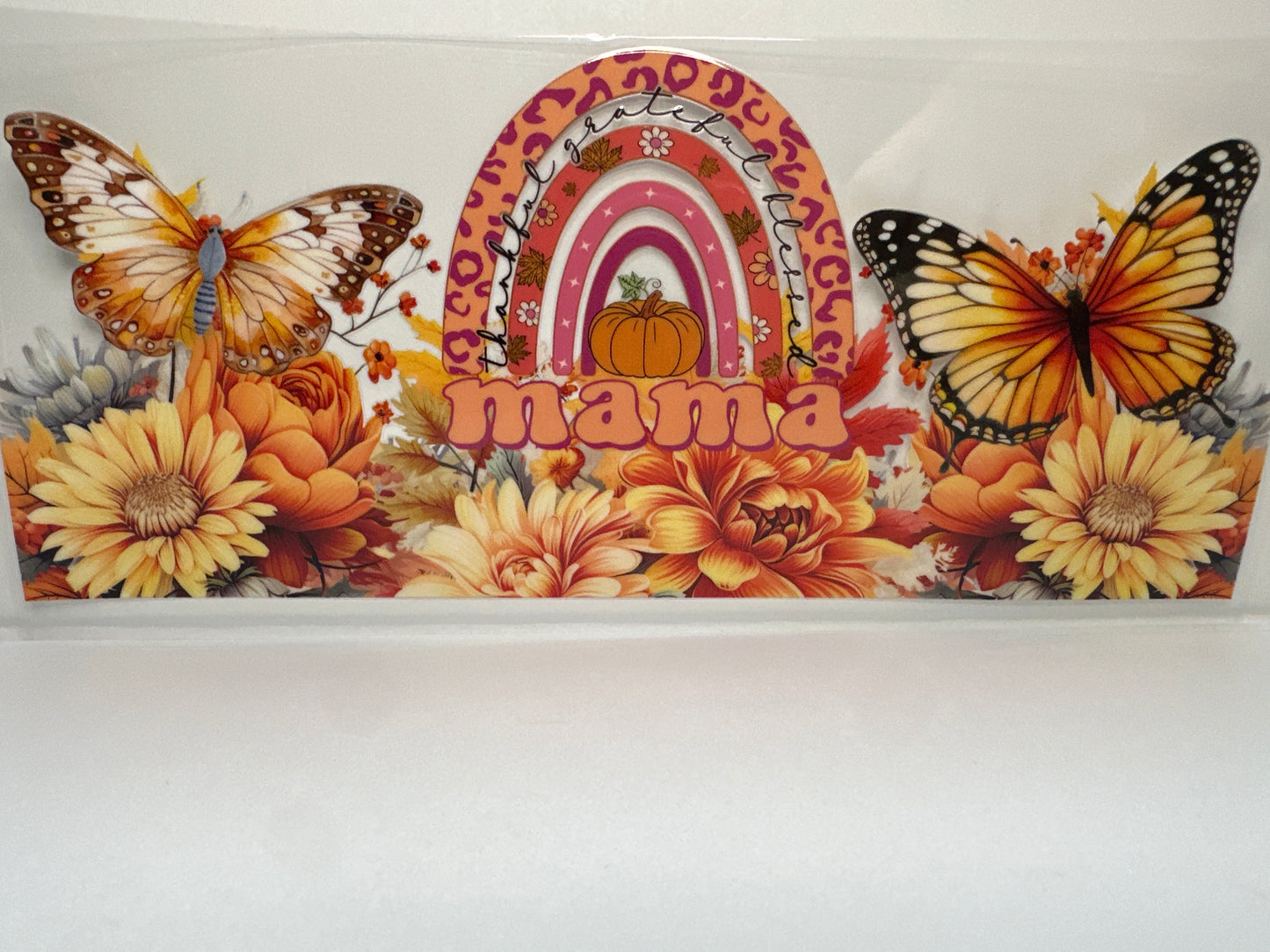 F388 thankful grateful blessed, fall themed, mama