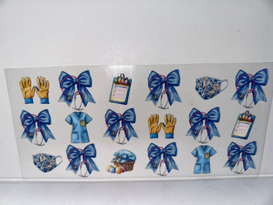 G1323 nurse wrap blue