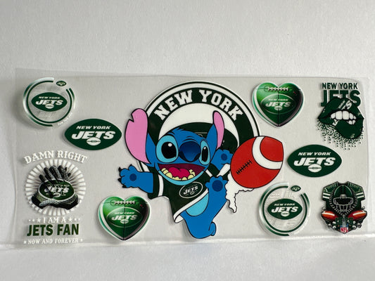 G1311 NFL football jets stitch