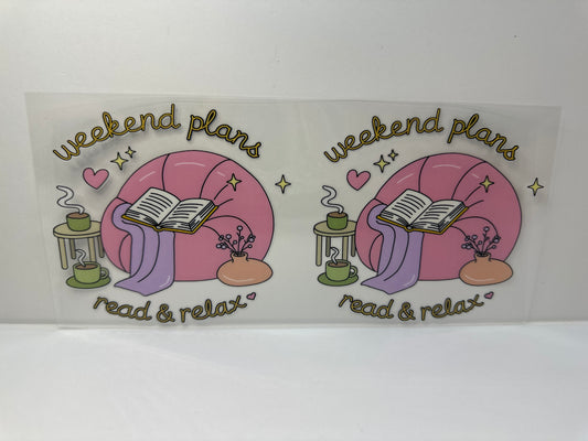 G456 weekend plans, reading and relax book club