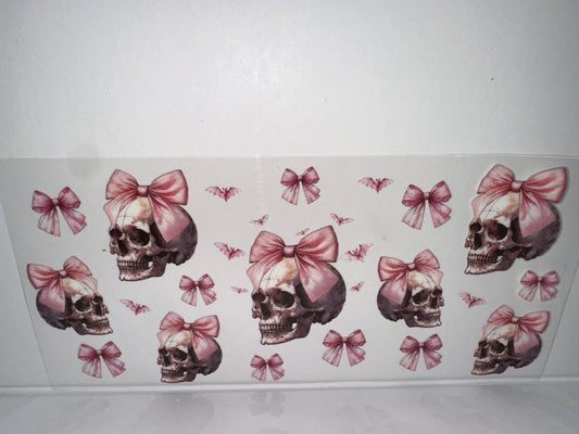 G1260 skulls and pink bows