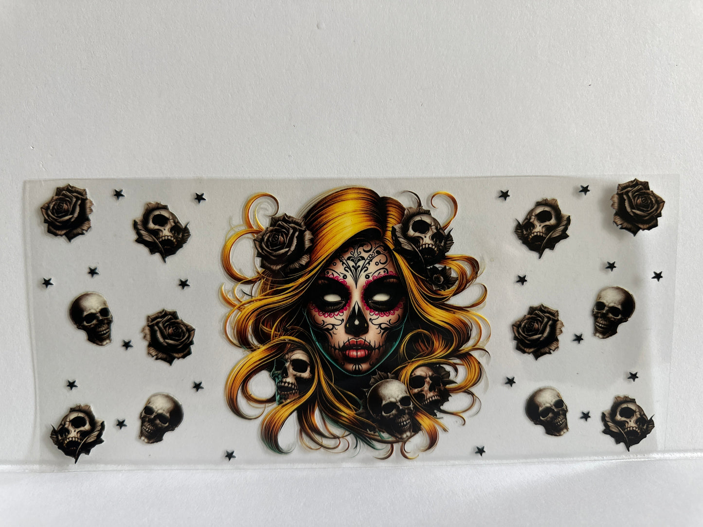 H49 tattooed girl w/skulls sassy