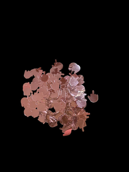 Pink Middle Finger – Shaped Glitter 8g | Luxy Customs