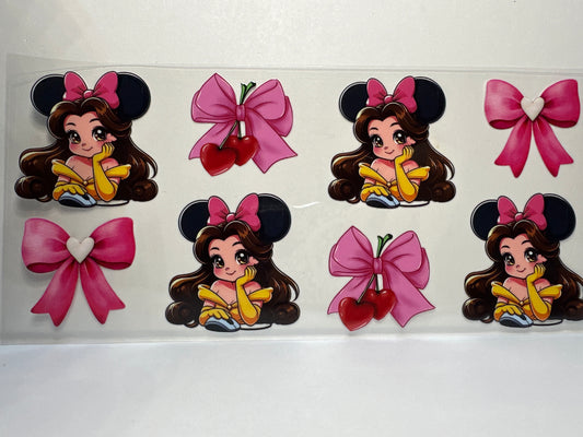 F18 Bell Beauty and the Beast with bows and cherries