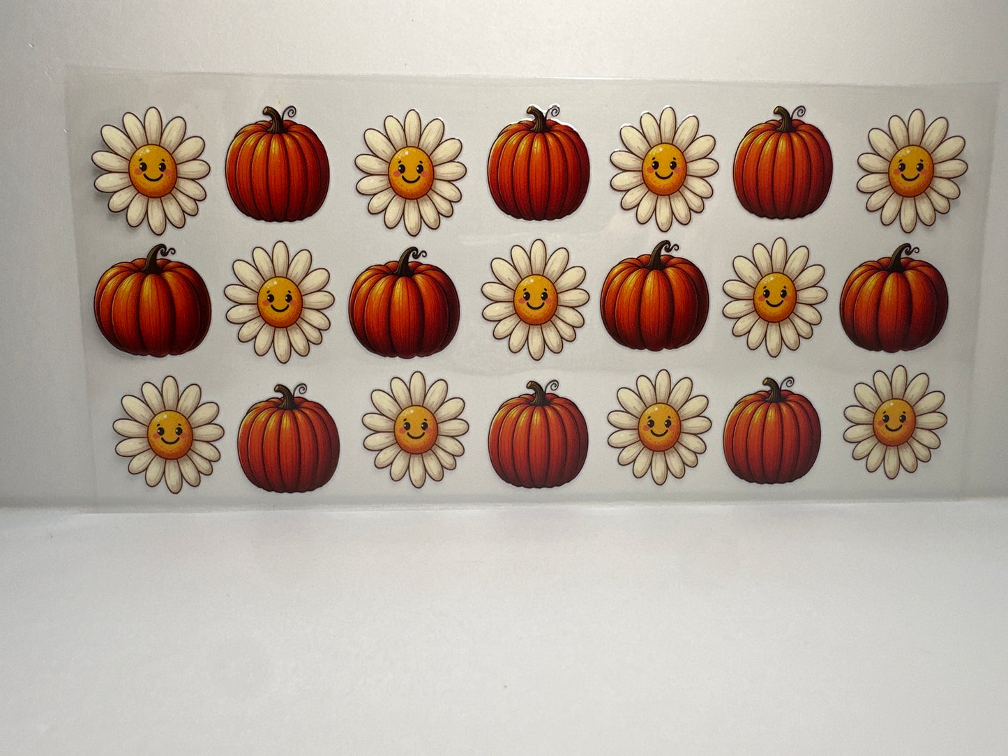 F408 fall pumpkins with flowers