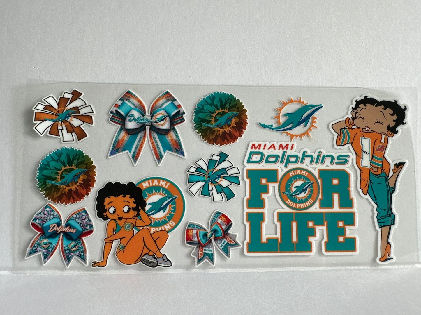G1296 NFL football Miami Dolphins Betty Boop