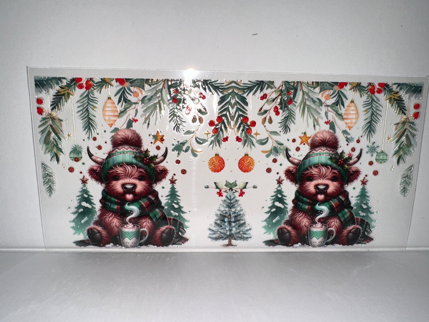 H501 winter cow with hot chocolate