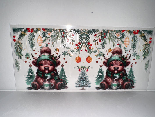 H501 winter cow with hot chocolate