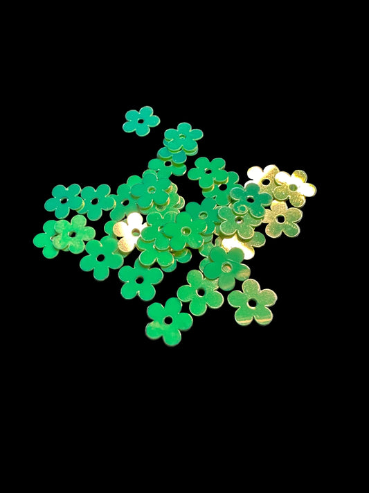 Green Flower Shaped Glitter | Luxy Customs – Shaped Glitter 8g | Luxy Customs
