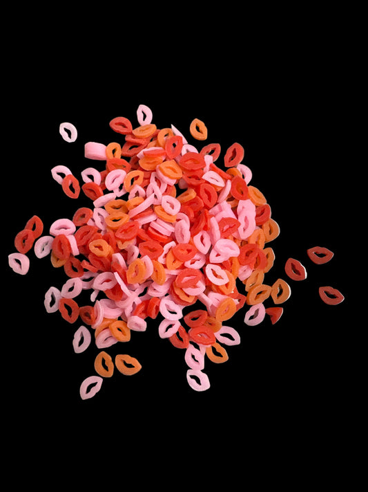 Lip Shaped Clay Pieces