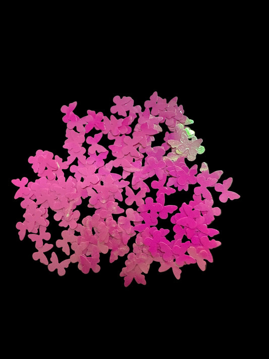 Pink Butterfly Shaped Glitter | Luxy Customs – Shaped Glitter 8g | Luxy Customs