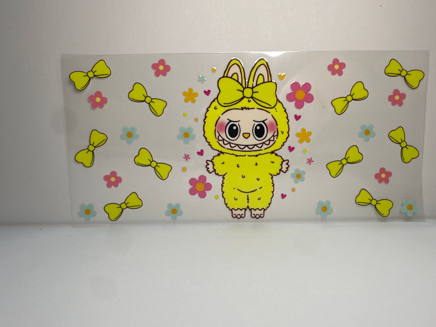 F357 Labubu with bows and flowers