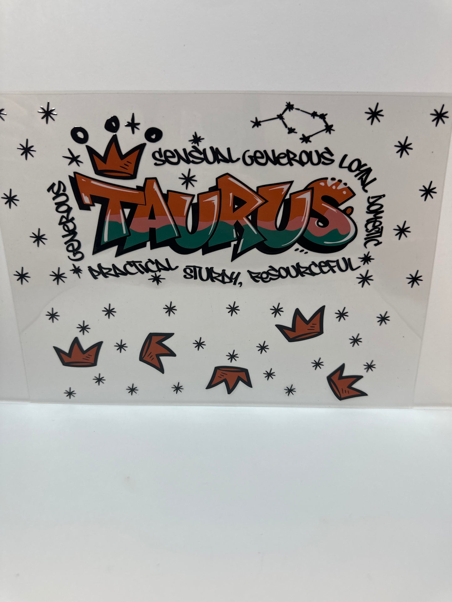 F798 horoscope Taurus 40 ounce cup wrap