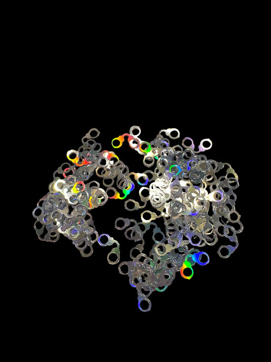 Sliver Handcuff – Shaped Glitter 8g | Luxy Customs