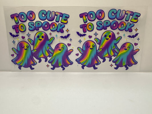 F816 too cute to spook ghosts Halloween