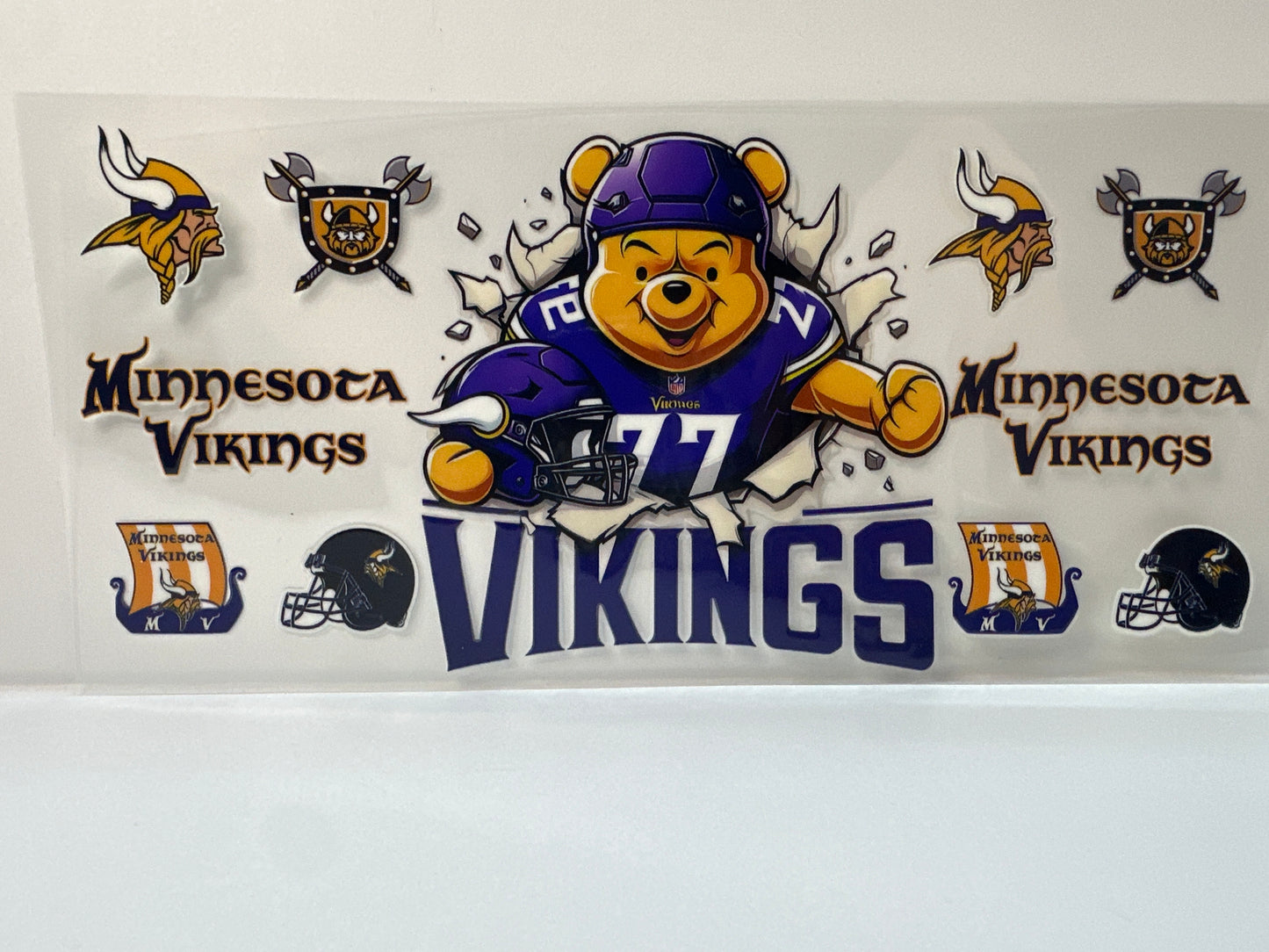 F492 NFL football Minnesota Vikings Winnie the Pooh