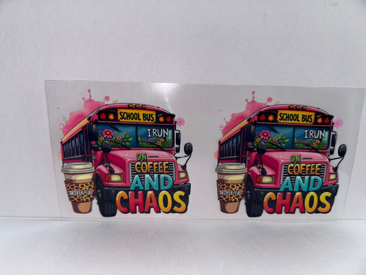 H2148  School bus I run in coffee and chaos