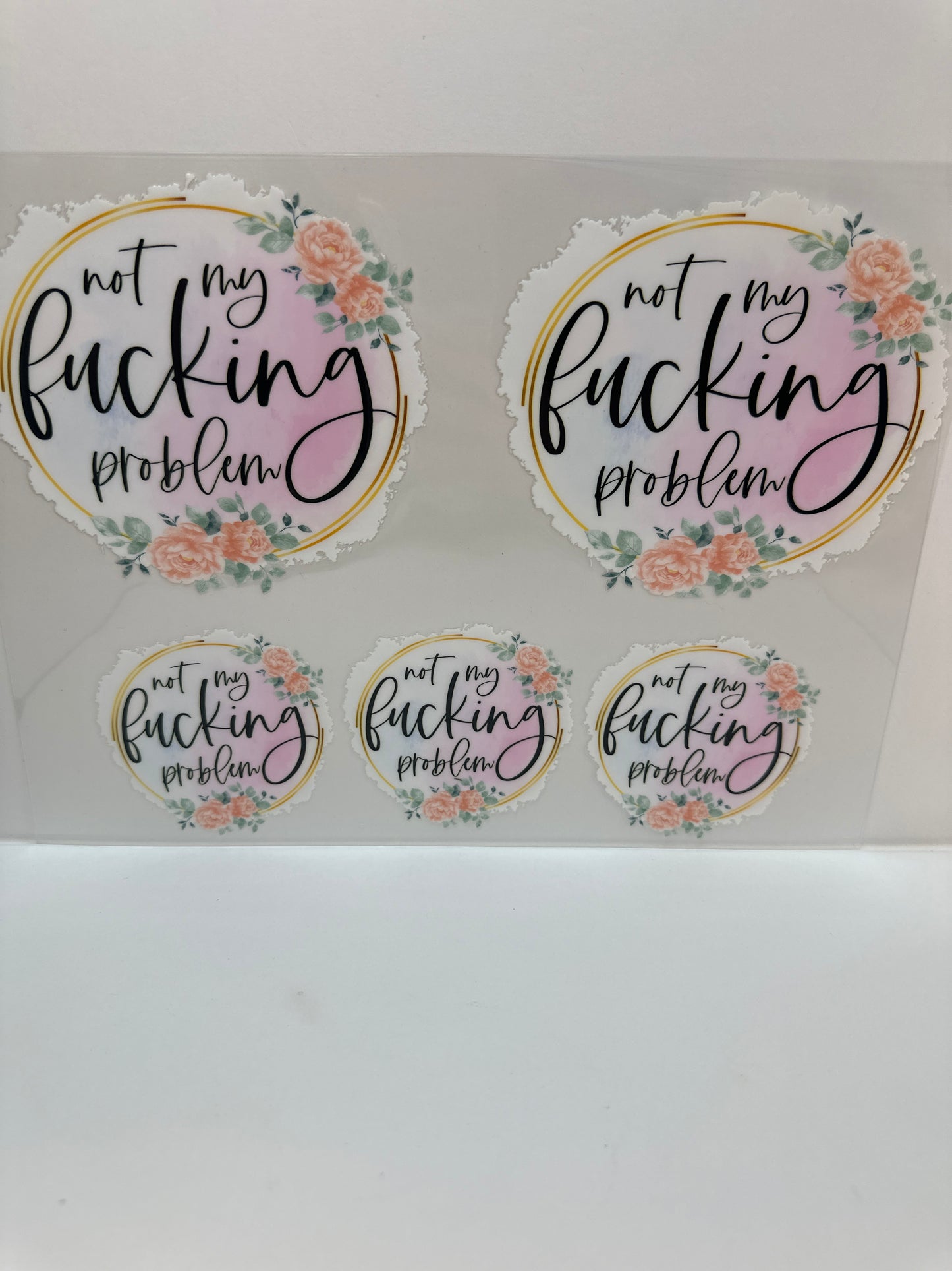 F784 not my fucking problem 40 ounce cup wrap