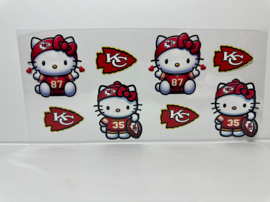 E358 NFL football Kanas City Chiefs hello kitty
