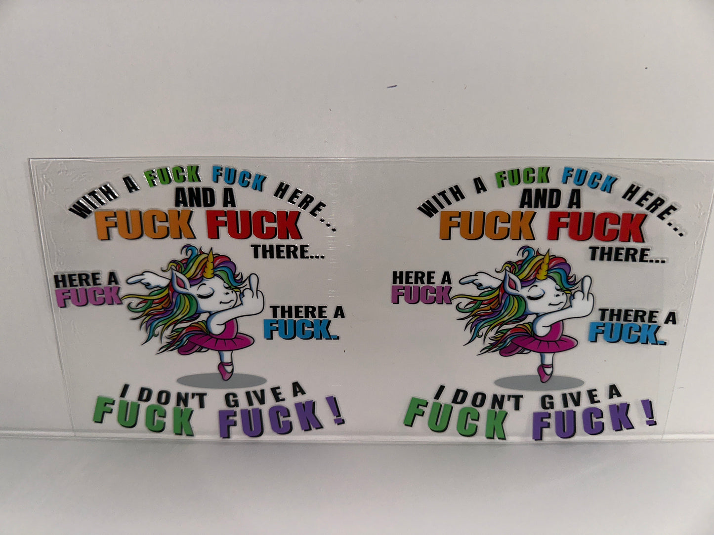 H312 I don’t give a fuck unicorn