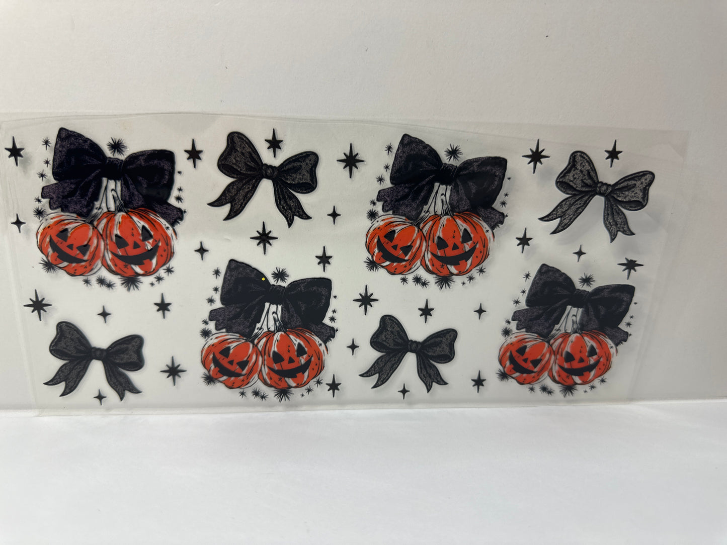 G412 pumpkin with black bows, Halloween