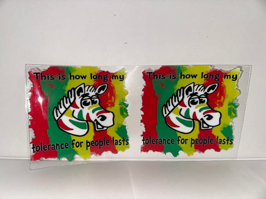 H314 this is how long my tolerance for people last