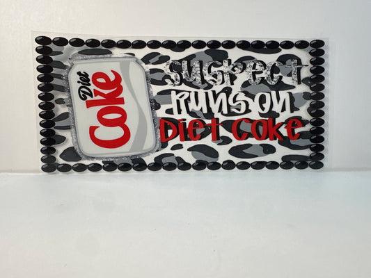 G9 Diet Coke suspect runs on Diet Coke soda