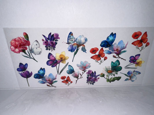 H2295 Butterflies and flowers