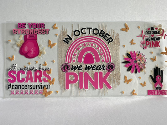 G1316 cancer awareness in October we wear pink