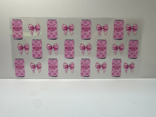 F827 bush, light beer, pink with Bows