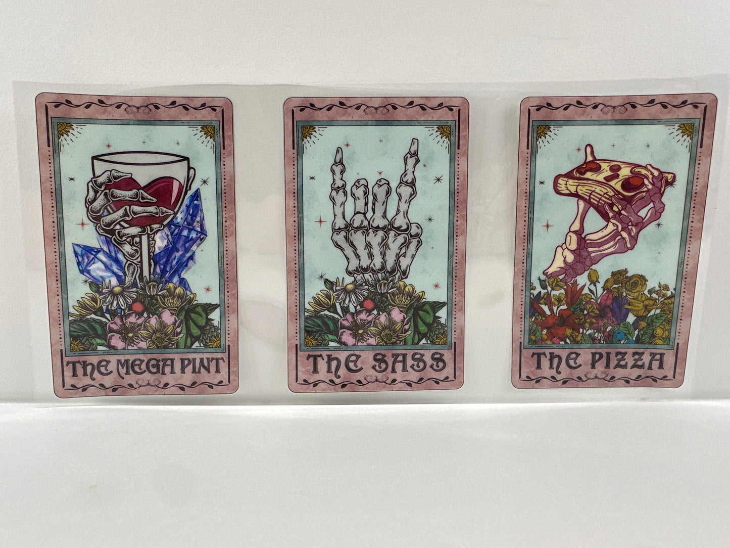 G572 the mega pint, the sass, the pizza tarot card