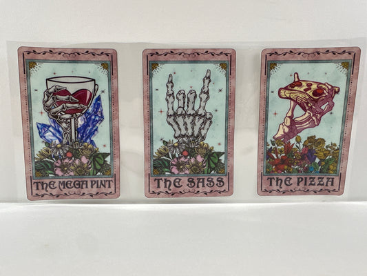 G572 the mega pint, the sass, the pizza tarot card