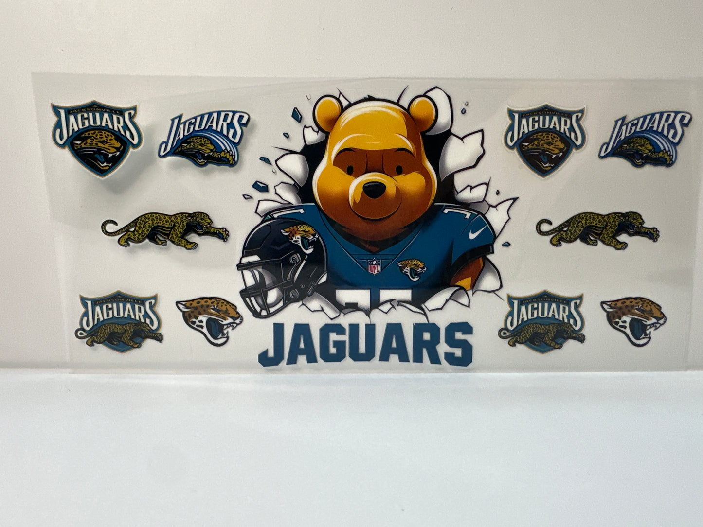 F476 NFL football Jaguars Pooh bear