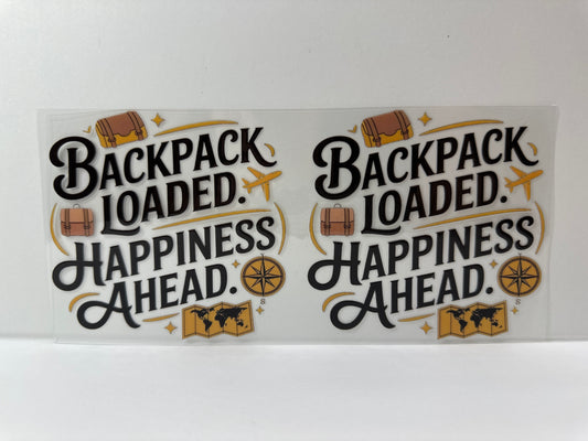 G599 backpack, loaded happiness, head travel misc