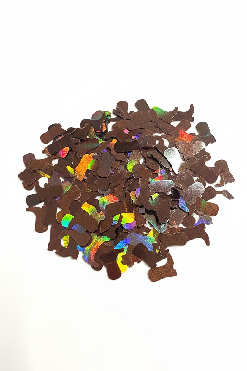 Brown Boots - Shaped Glitter 8g | Luxy Customs